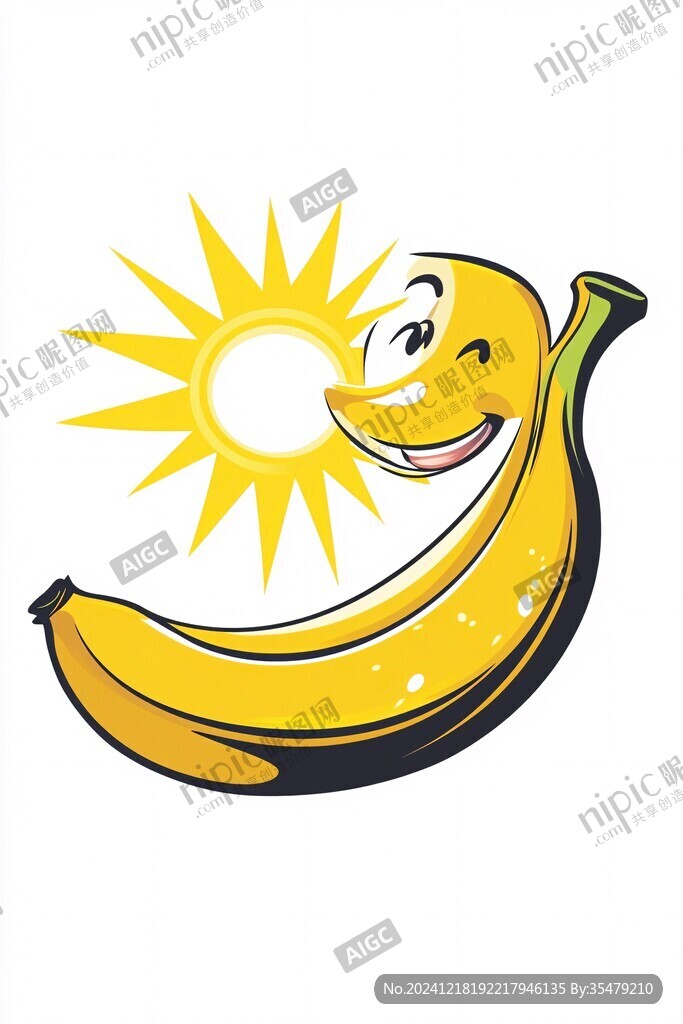 卡通香蕉logo设计