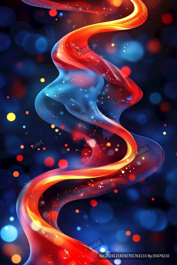 流光意境彩色渲染图案