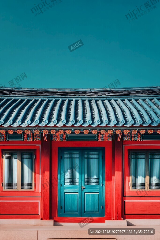 中式建筑中式红门