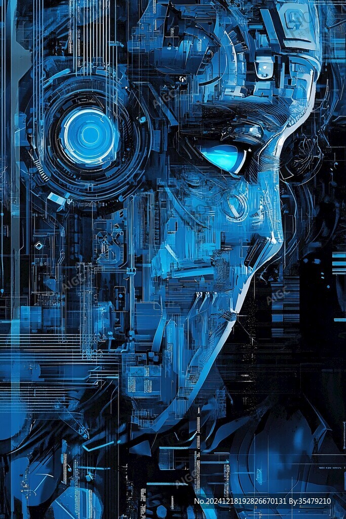 人工智能vr海报背景