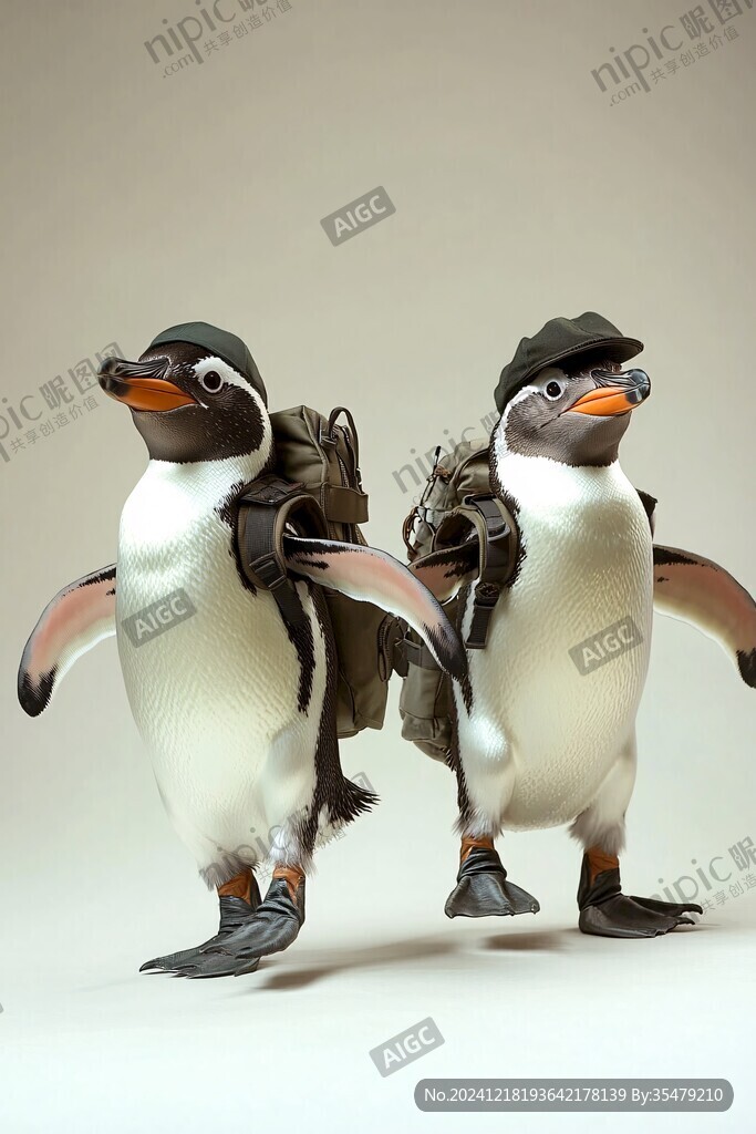 企鹅家庭照