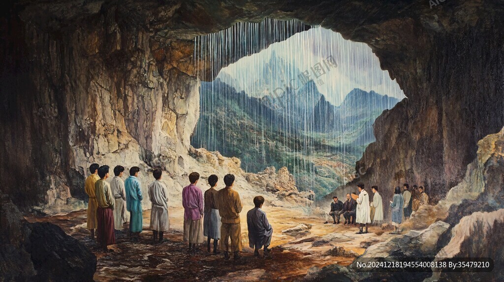 山顶洞人生活场景复原