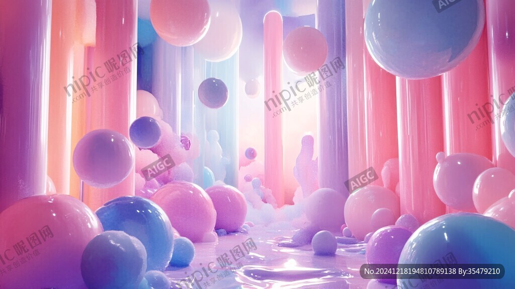 活泼韵律感渲染背景