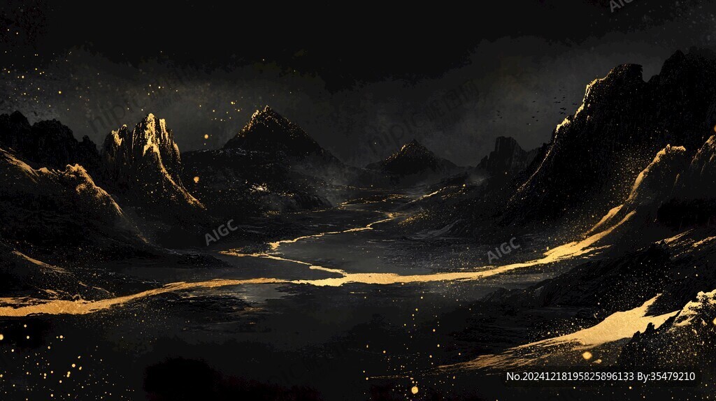黑金自然风景