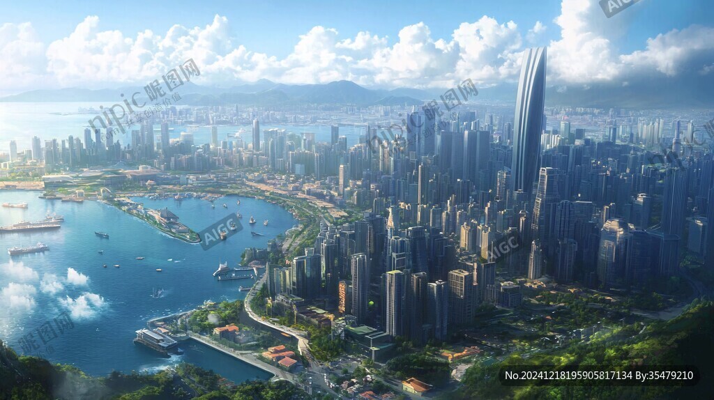 前海插画