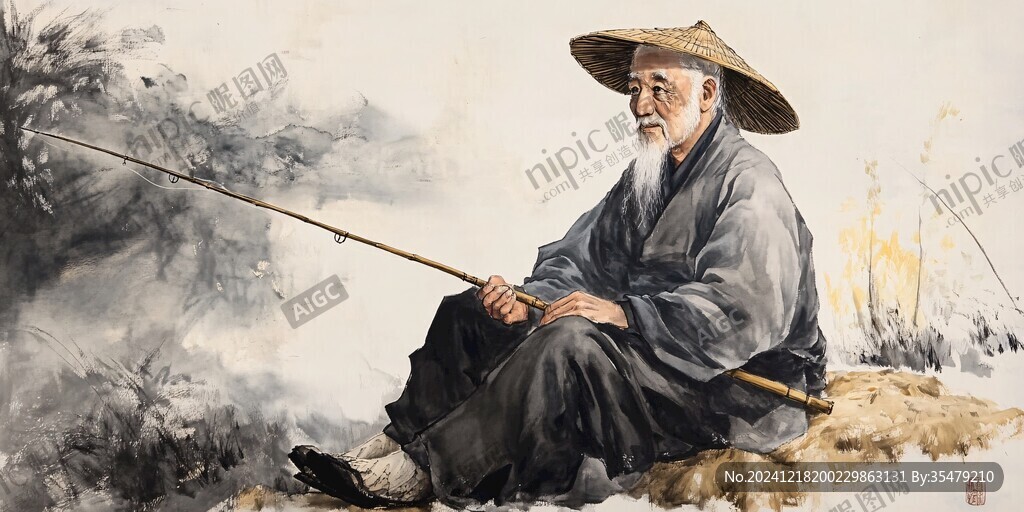白发渔翁
