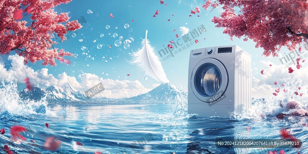 干洗海报洗衣漩涡