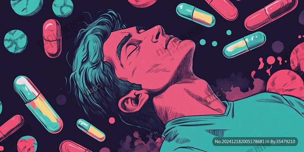 多巴胺插画