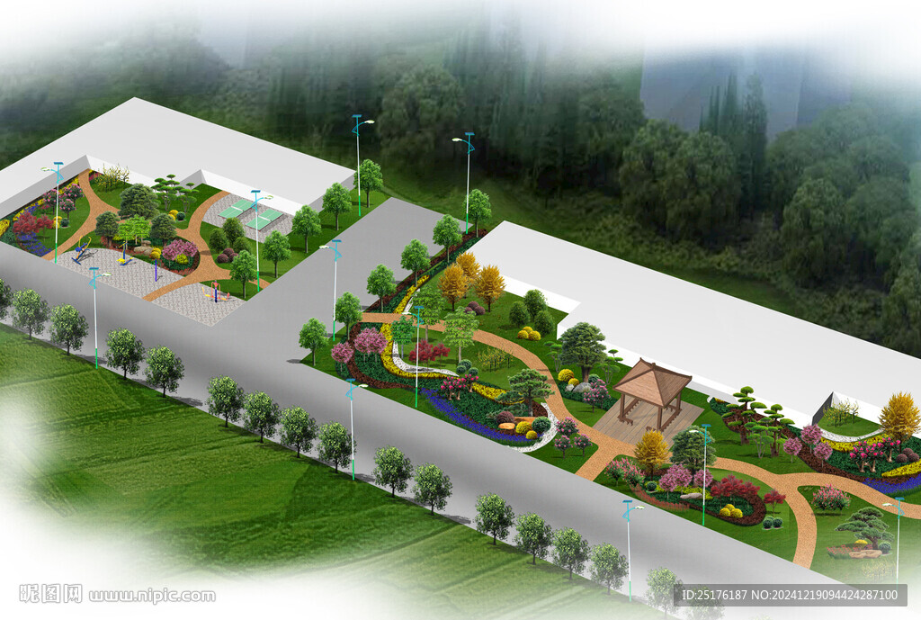 学校场地规划效果图