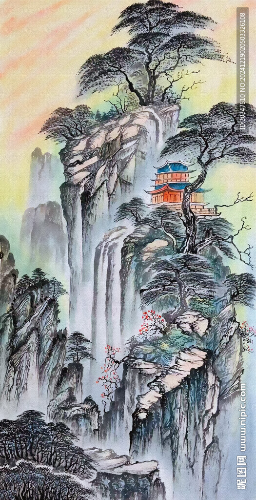 客厅山水挂画