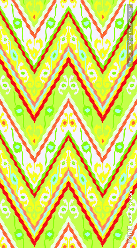 手绘几何线条花