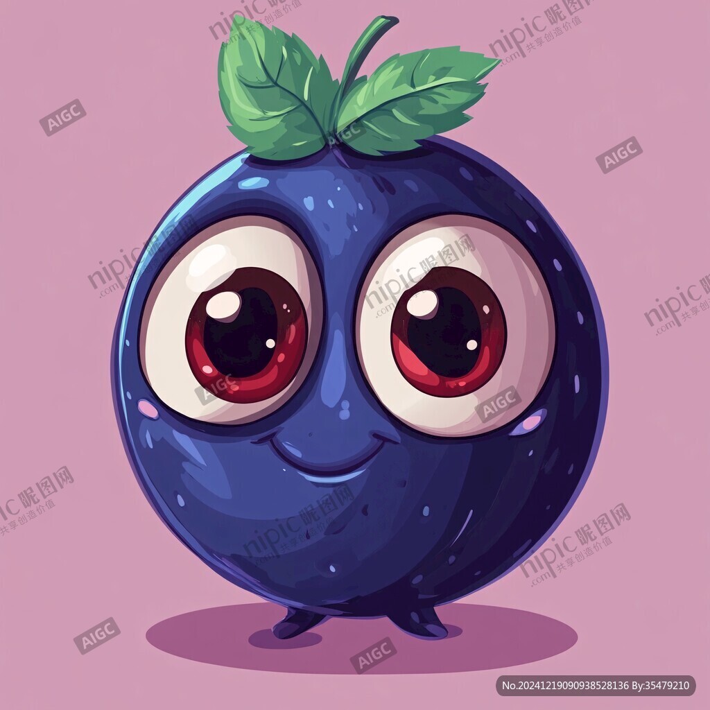 卡通蓝莓表情