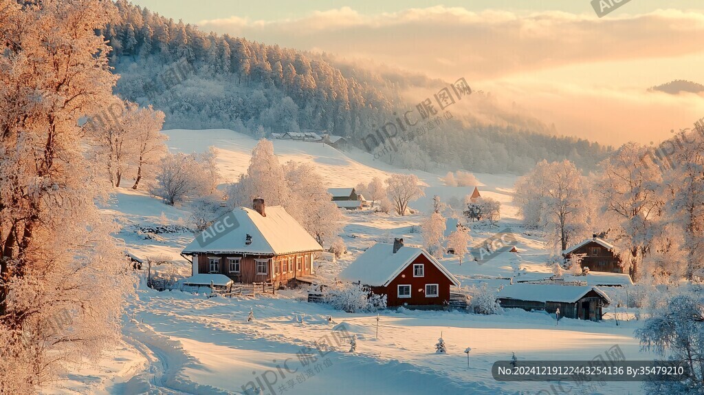唯美雪景风光