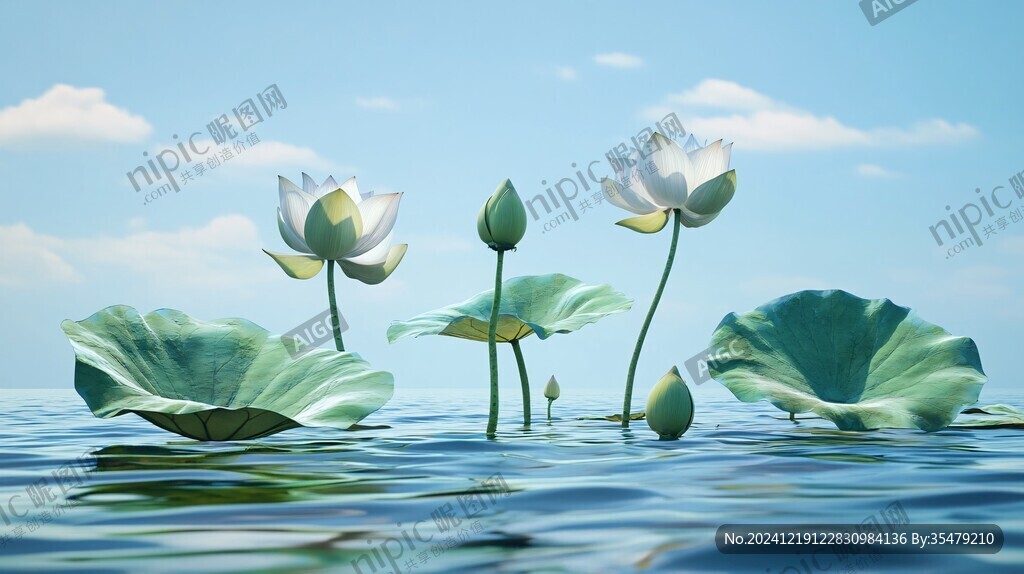 荷花高清电脑桌面壁纸