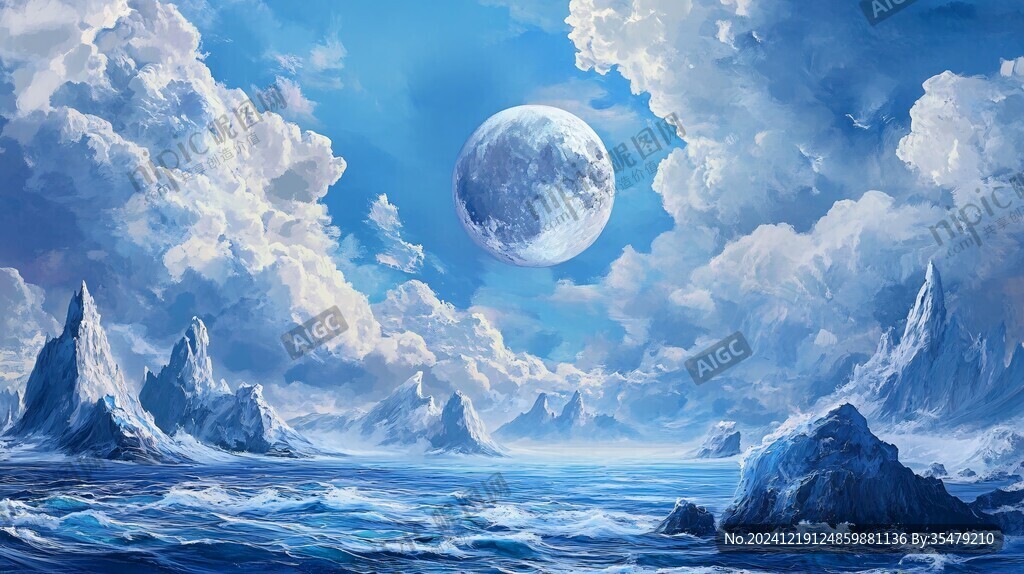 星月河幻想插画