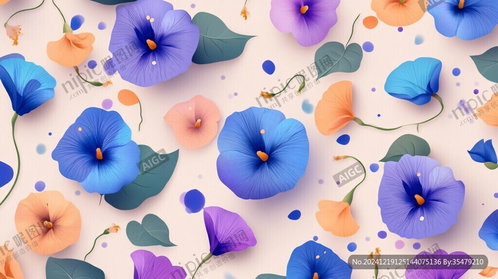 牵牛花图案