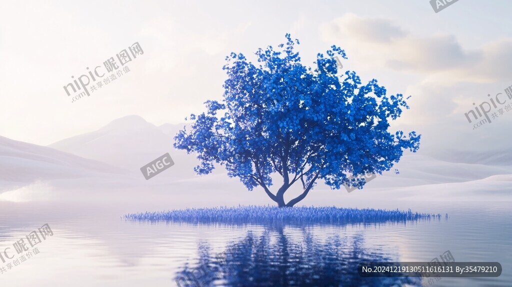 意境树背景
