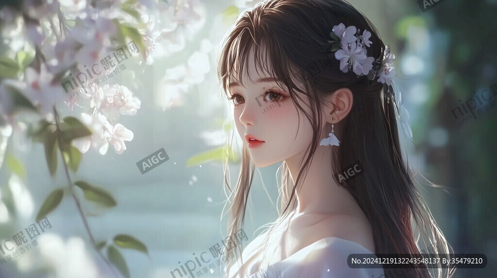 仙气清冷少女壁纸图片