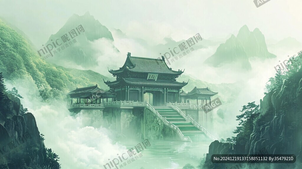 武当山插画