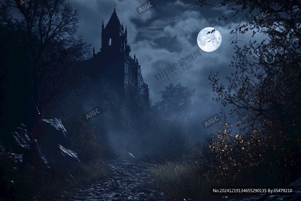 魔幻之夜万圣节背景