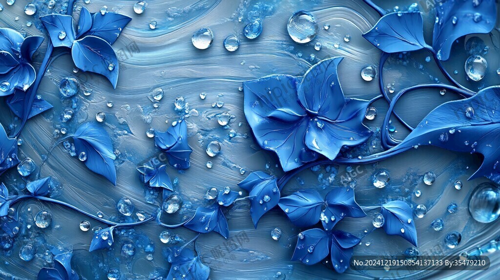 3d立体花藤背景