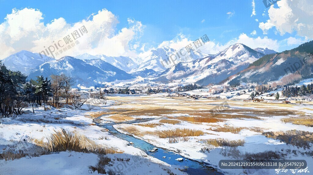 风景厚涂