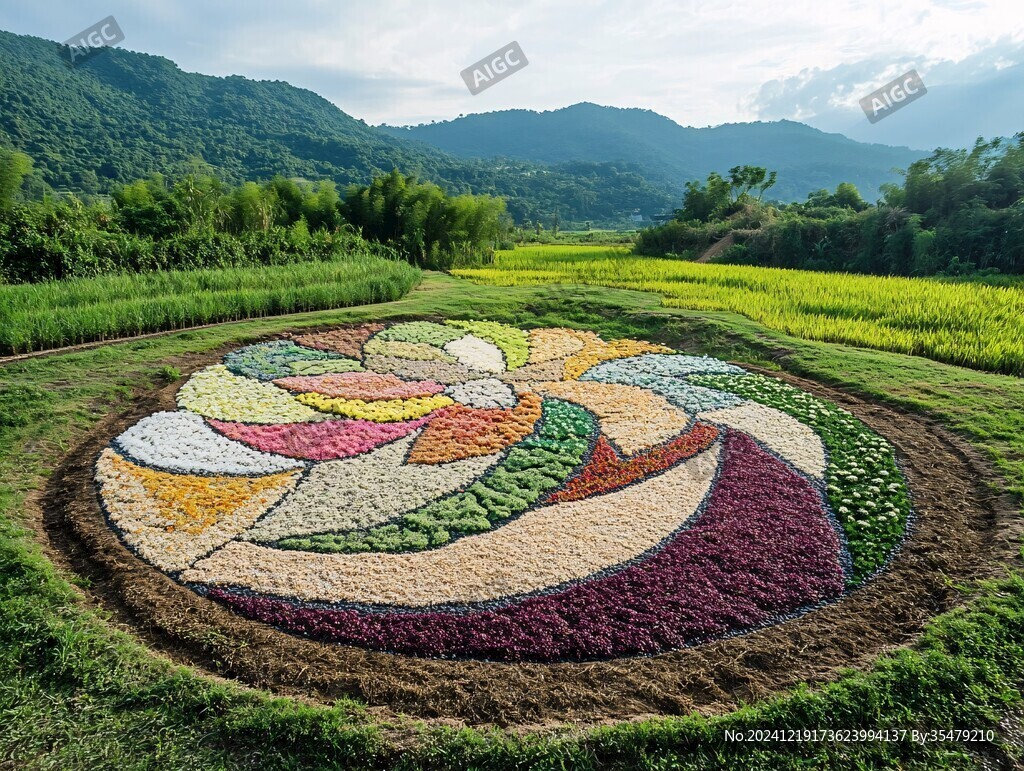 马赛克花坛
