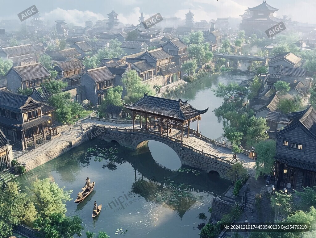 古镇效果图