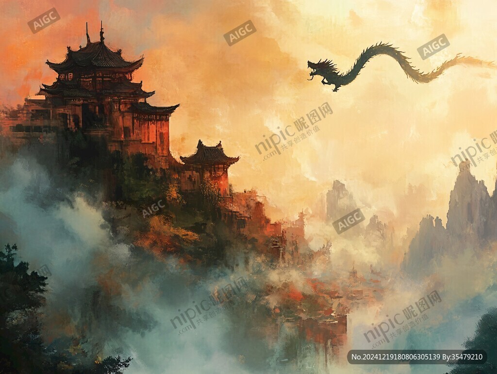 九天楼插画