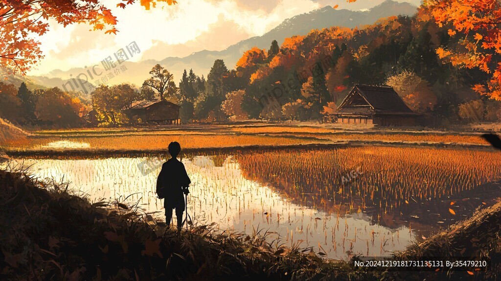 日系风景插画