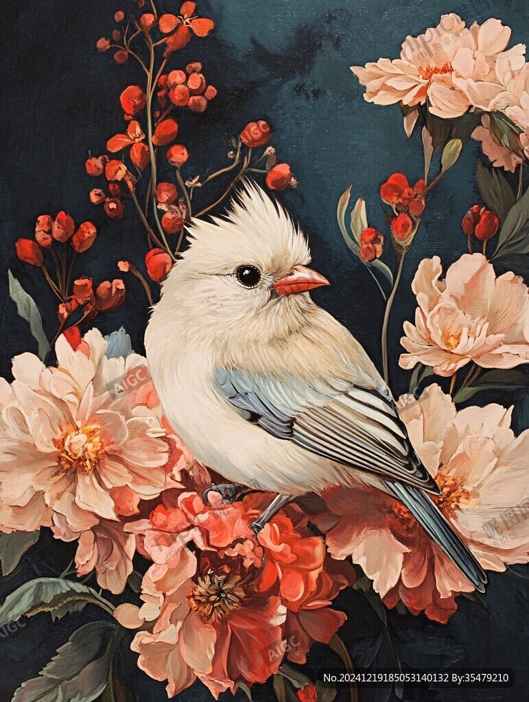 欧美花鸟