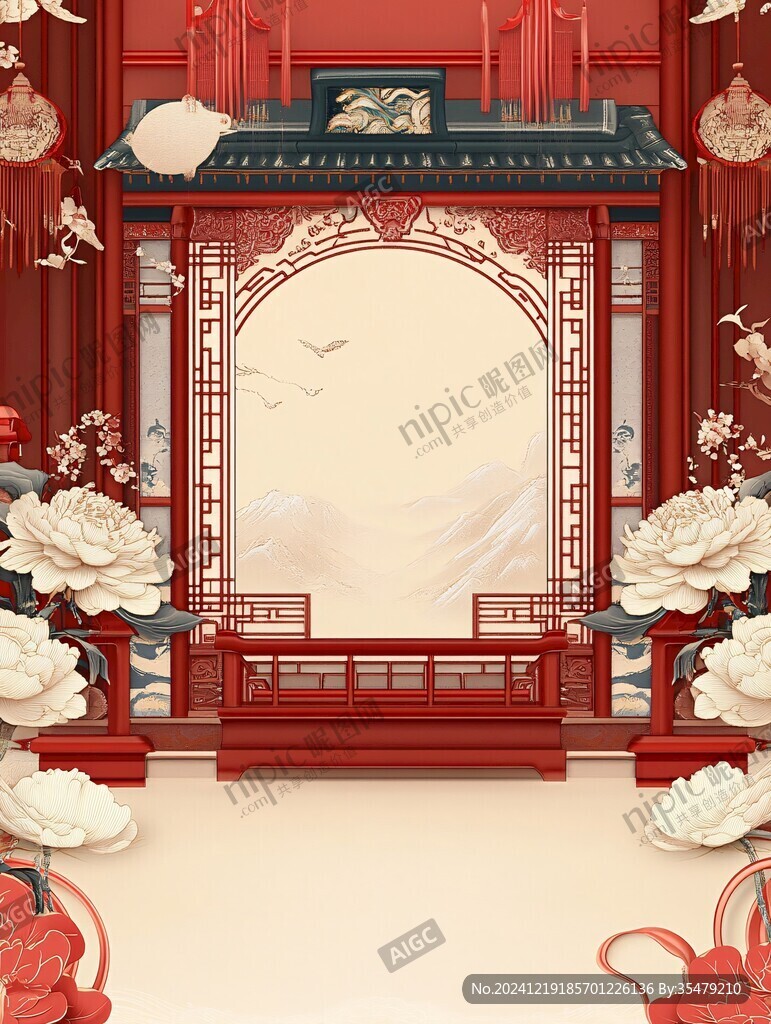 新年合景框