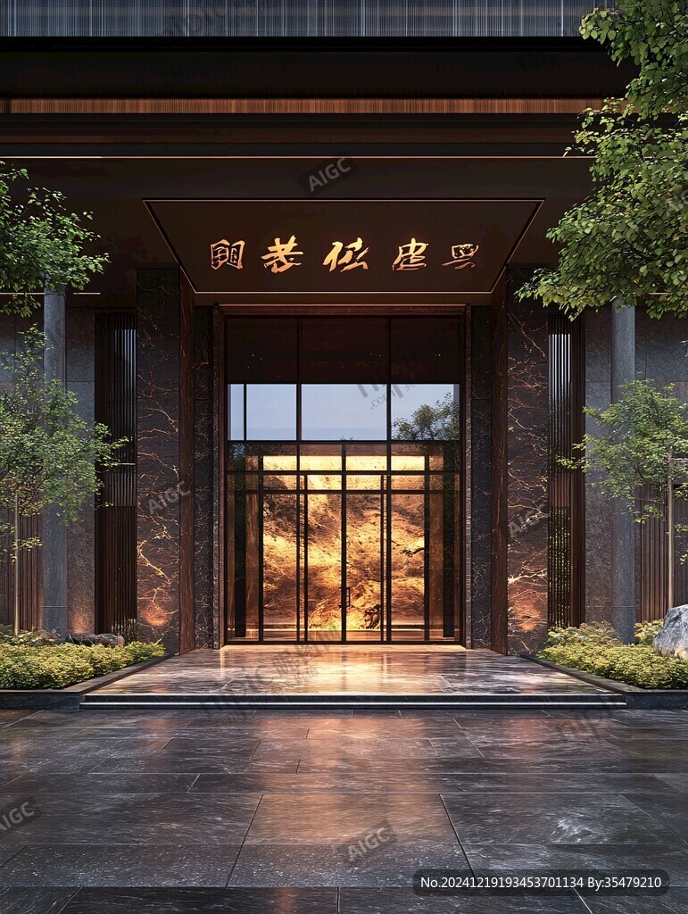 新中式小区入口