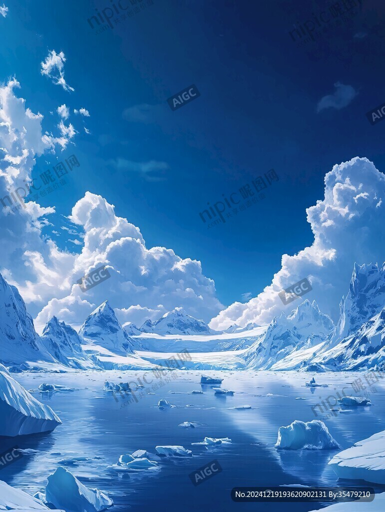 雪山原画