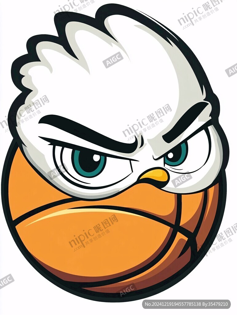 篮球运动卡通logo
