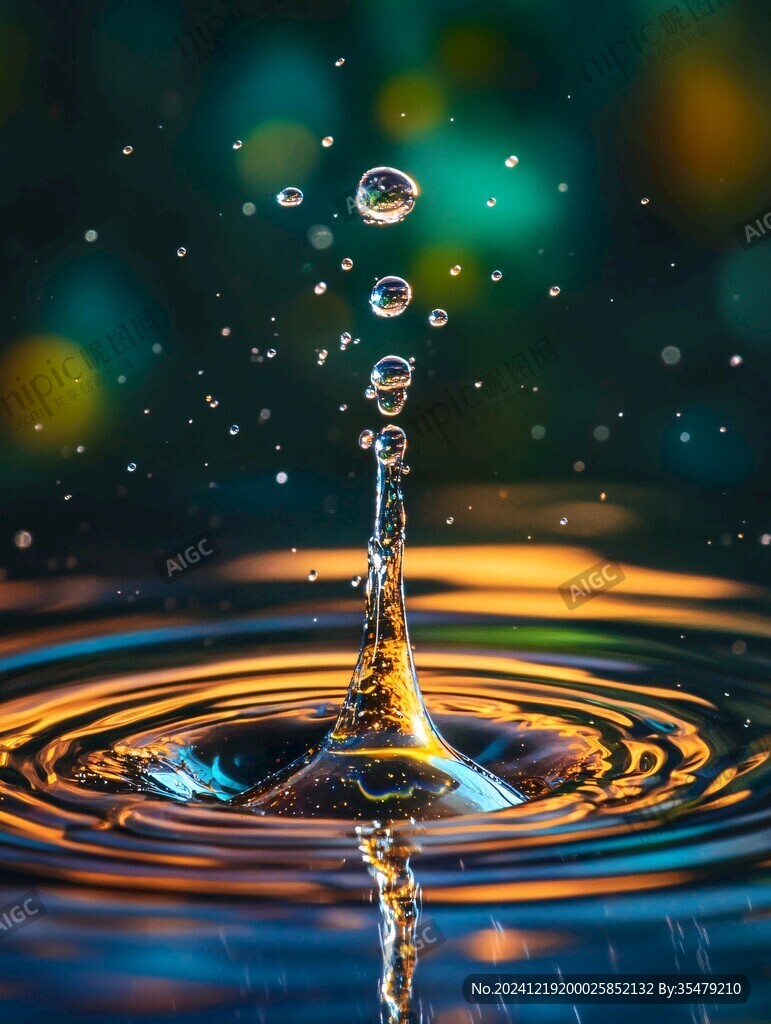 迸溅的水珠