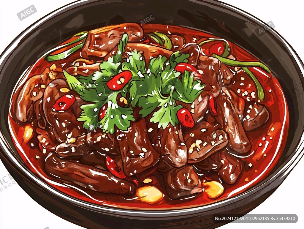 鸭脚煲插画