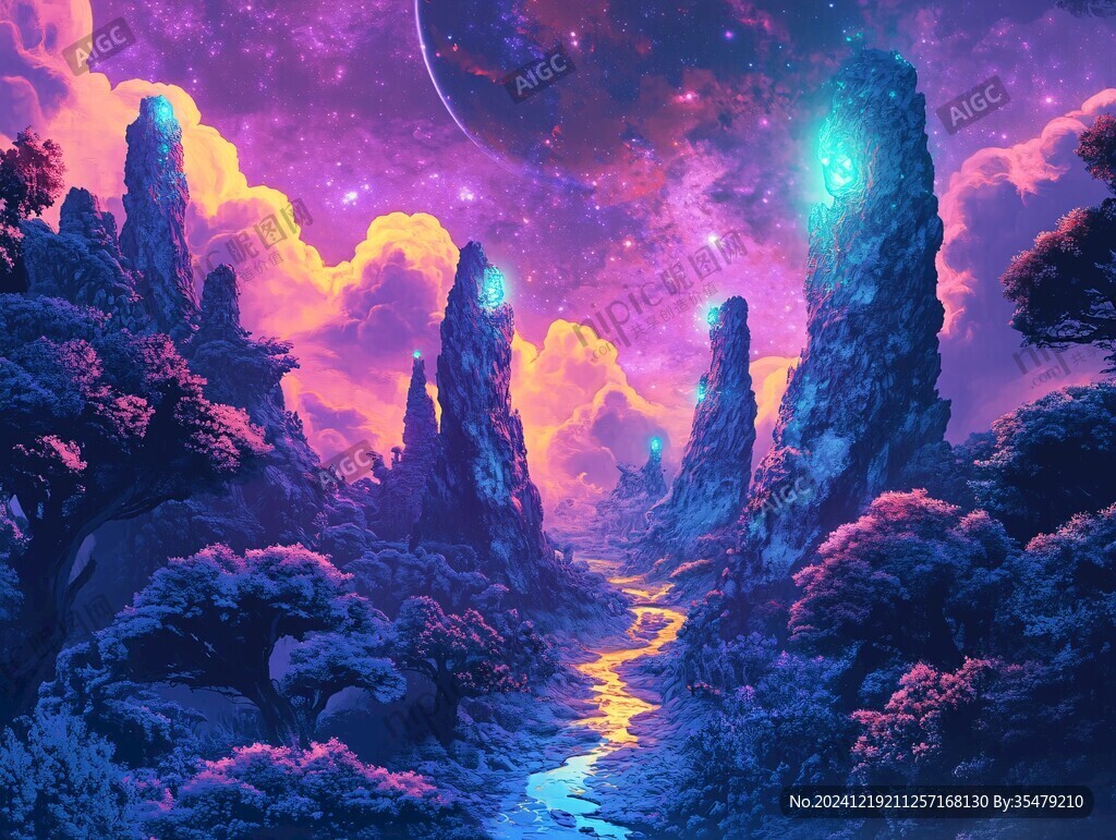 阿凡达一般的梦幻场景