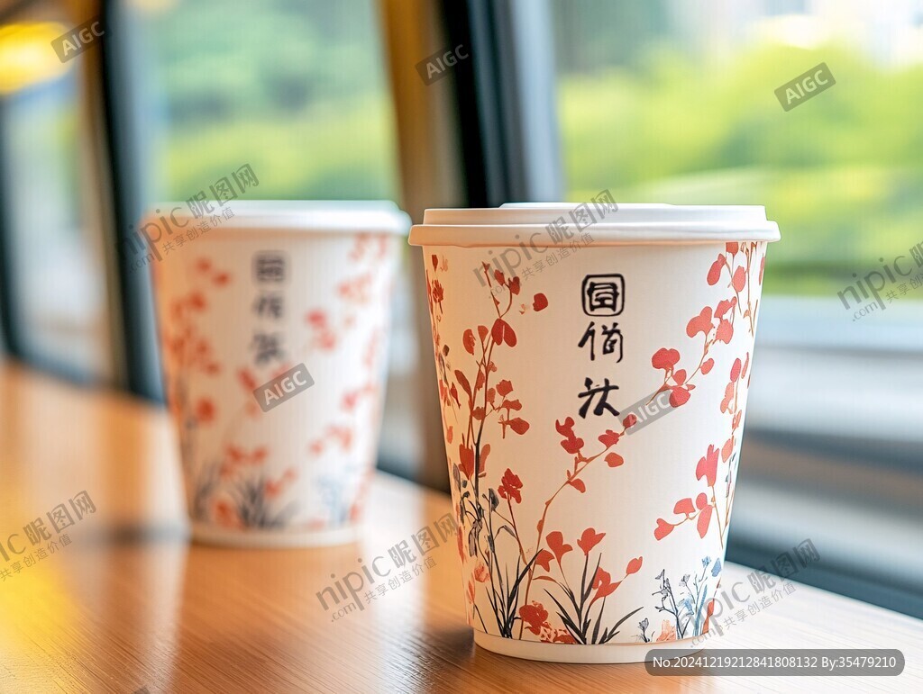 火车纸杯