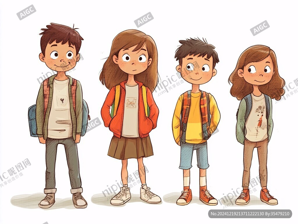 小学生人物设计