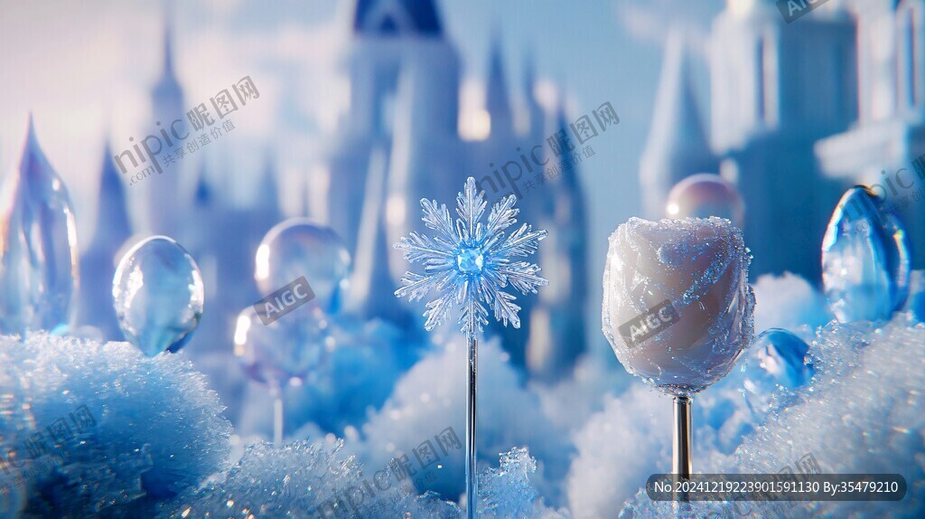 3d冰雪主题设计