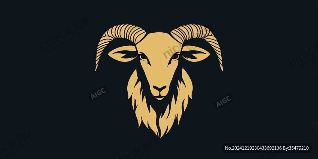 羊头logo设计