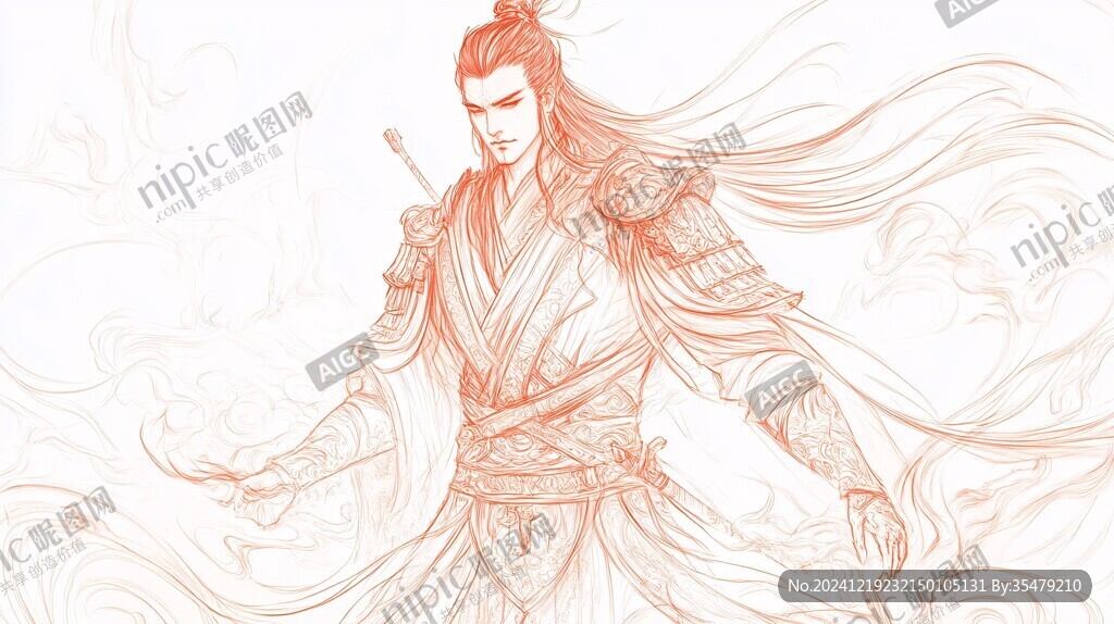手绘杨戬