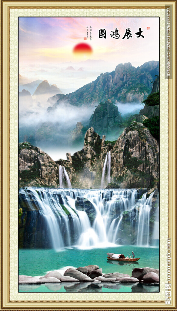 玄关山水画