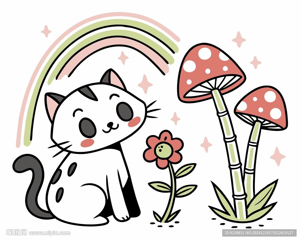 小猫插画