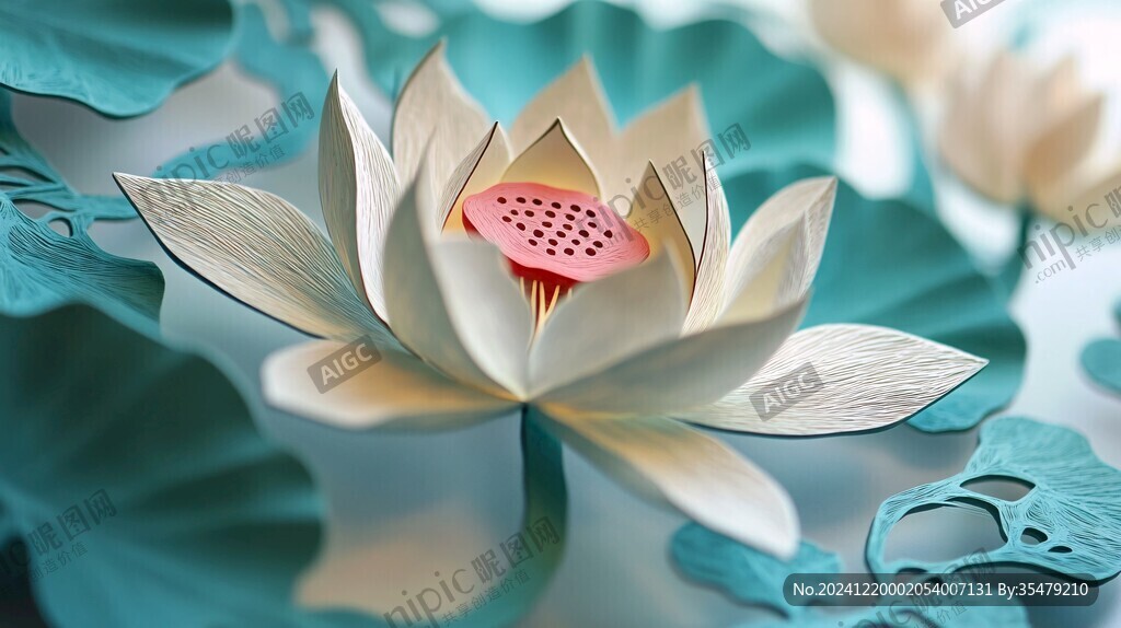 3d荷花背景
