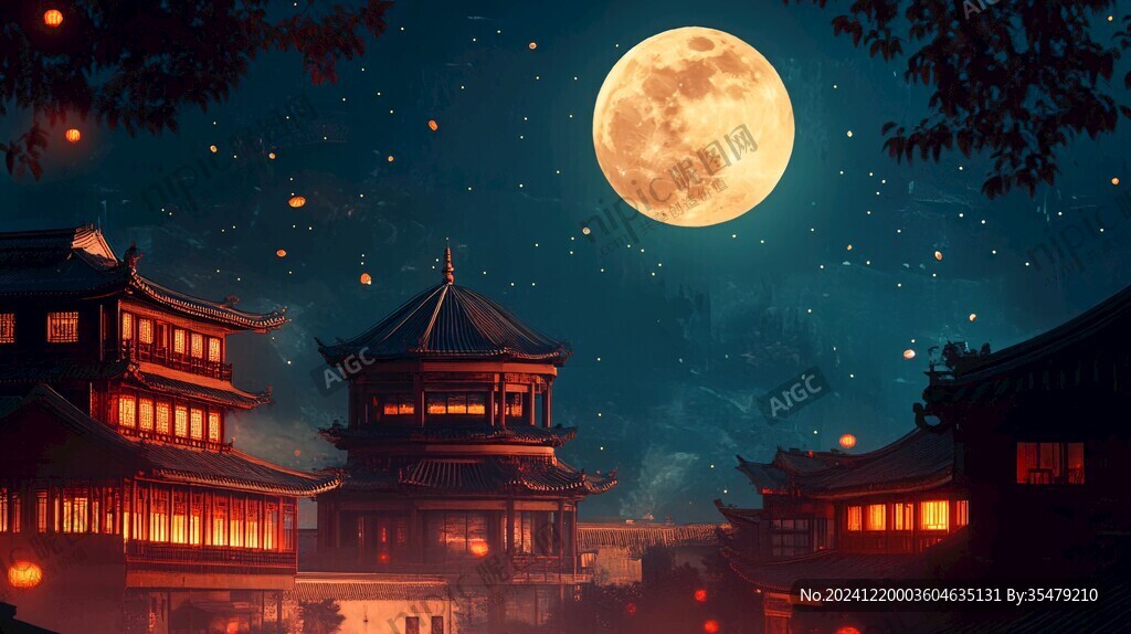 中秋唯美宽屏壁纸