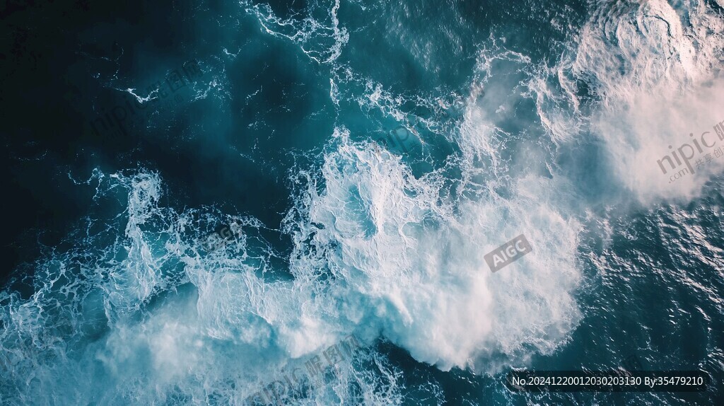 蔚蓝海水深蓝大海