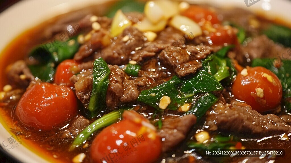 菜心牛肉