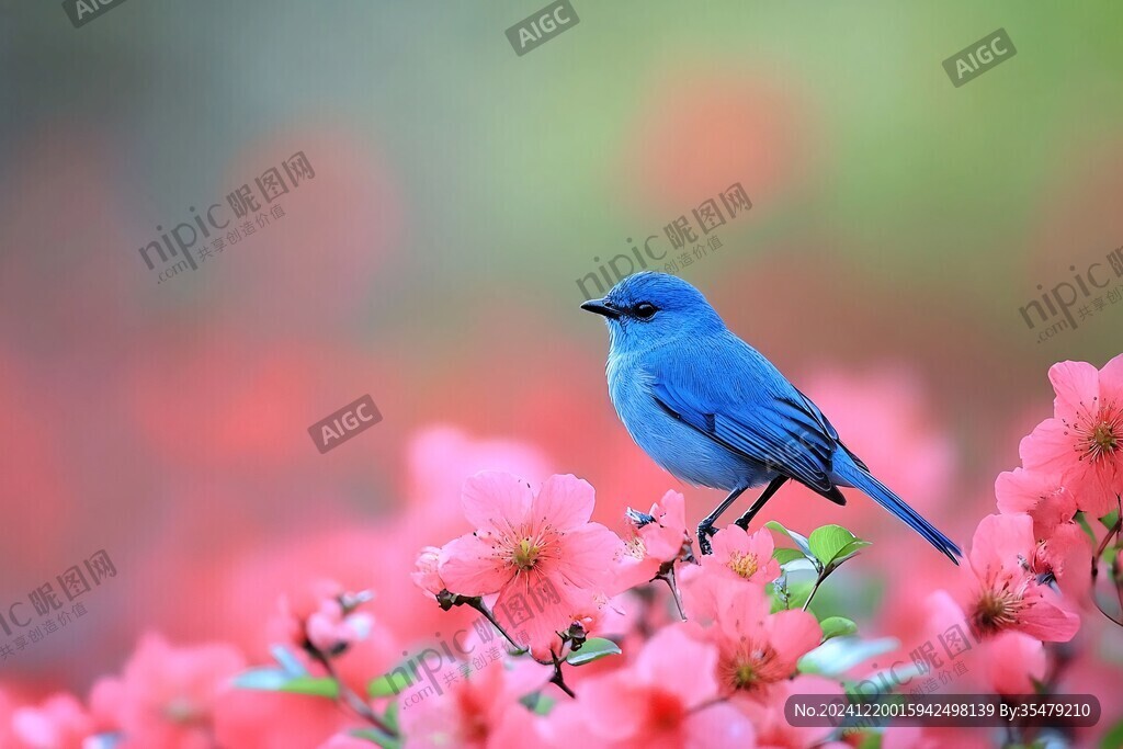 春暖花开鸟语花香